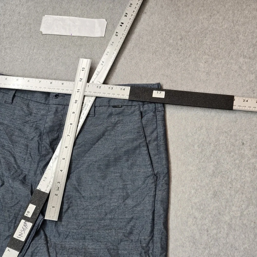 Hurley Men Shorts 33 Blue Chino Casual 10